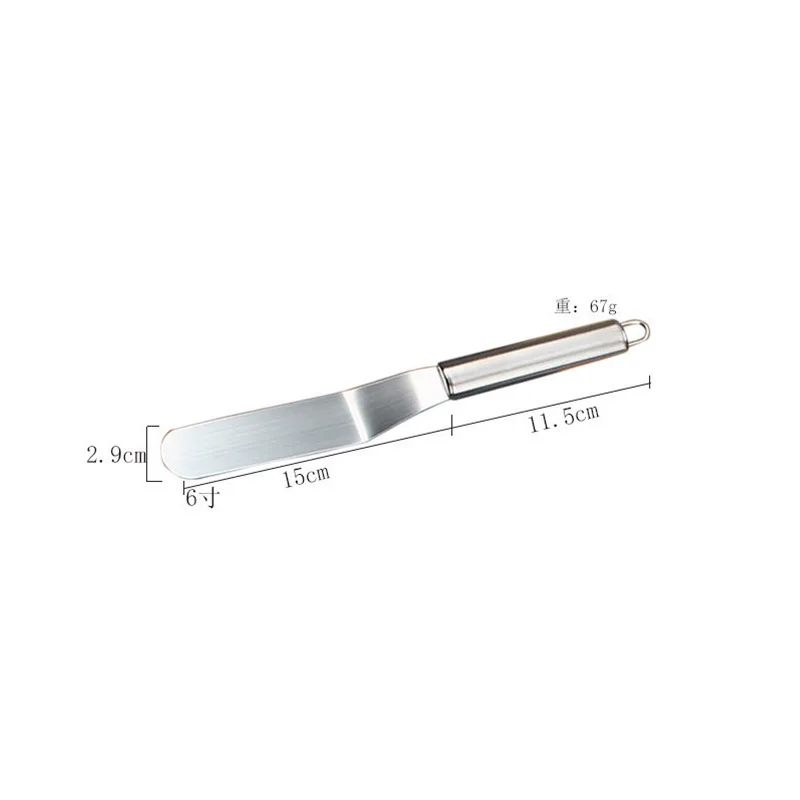 Stainless Steel Cake Decorating Spatula Set - Professional Icing and Frosting Tools