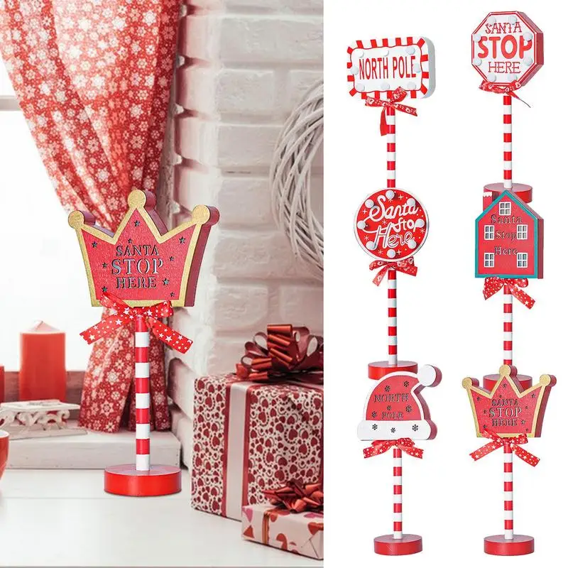 

Рождественский стоп-сигнал, освещенный телефон, настольная лампа, стоп-сигнал, Рождественское украшение, стоп-сигнал, декоративный знак