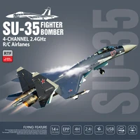 52.5CM SU-35 RC Plane 2.4G With LED Lights 6D Inverted Flight Stunts Big Aircraft Remote Control Glider Airplane EPP Foam Toys 2