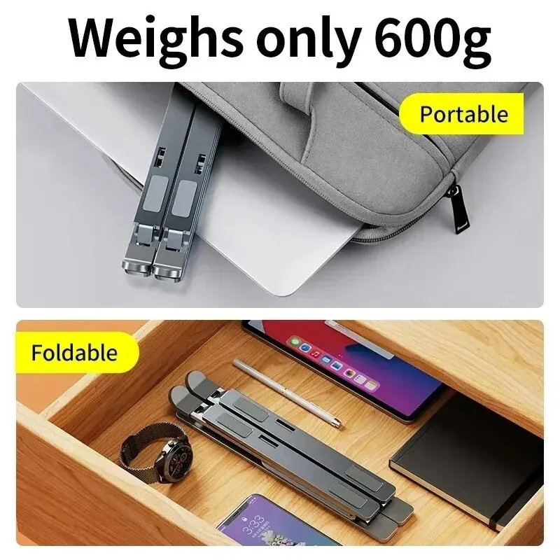 Laptop Stand NEW N8 Adjustable Aluminum For Macbook Tablet Notebook Table Cooling Pad Foldable Holder