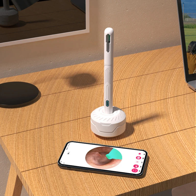 Ear Cleaner with camera Set Ear Sticks Otoscope USB C Charging Endoscope Wax Removal Tool Earpick MIni Camera Ear Cleaning Set