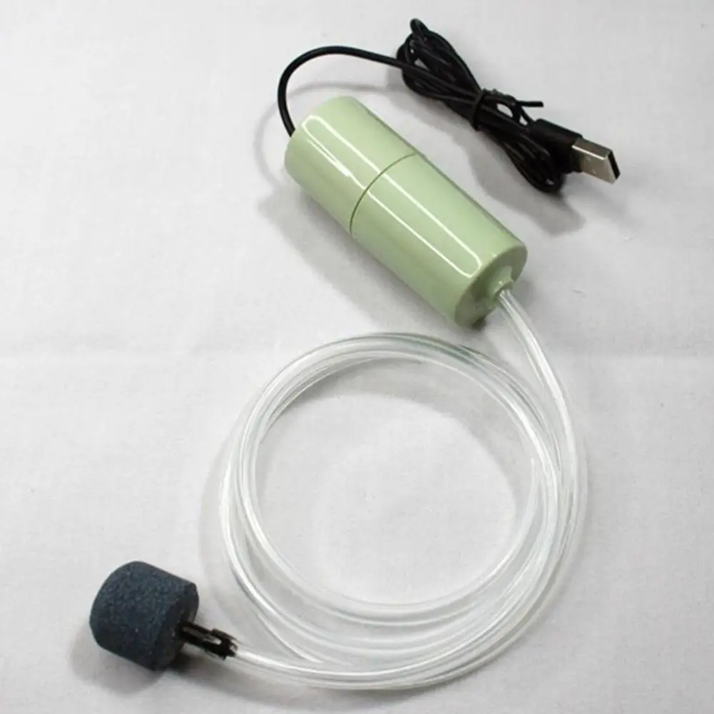 USB Mini Aquarium Air Pump Kit Oxygen Pump With Air Stone Silent High Energy Efficient Aquarium Filter Fishing Tank Accessories 5