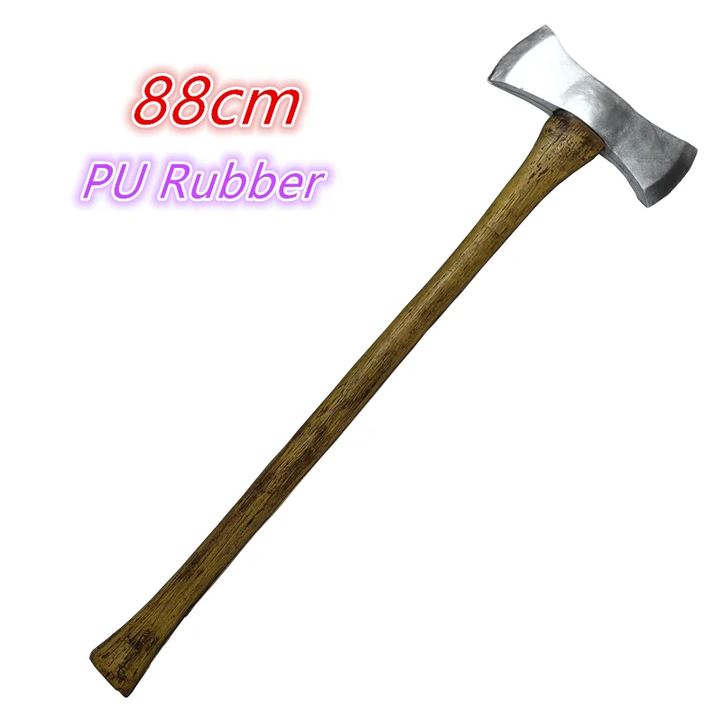 1:1 Cosplay Werkzeug Axt Feuer Axt Tomahawk Scare Requisiten Bühne Leistung Rolle Prop Axt Halloween Sicherheit PU Spielzeug Schwert – Detail 6