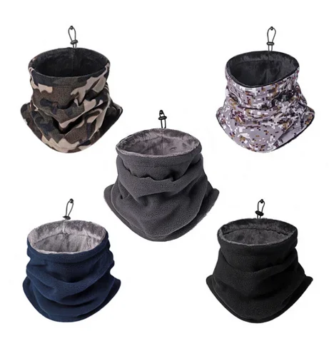 Thermal Fleece Winter Neck Warmer and Windproof Ski Mask Scarf