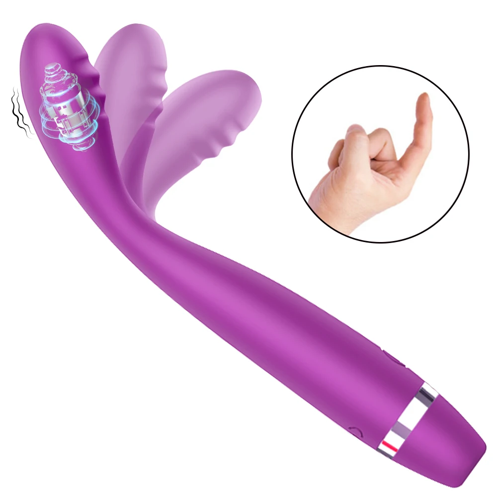 Weiblicher gewidmet Fingervibrator-Dildo, 10-Gang-leistungsstarke Klitoris, AV-Stick, Masturbationsgerät, Vagina-Massage, Sexprodukte für Erwachsene