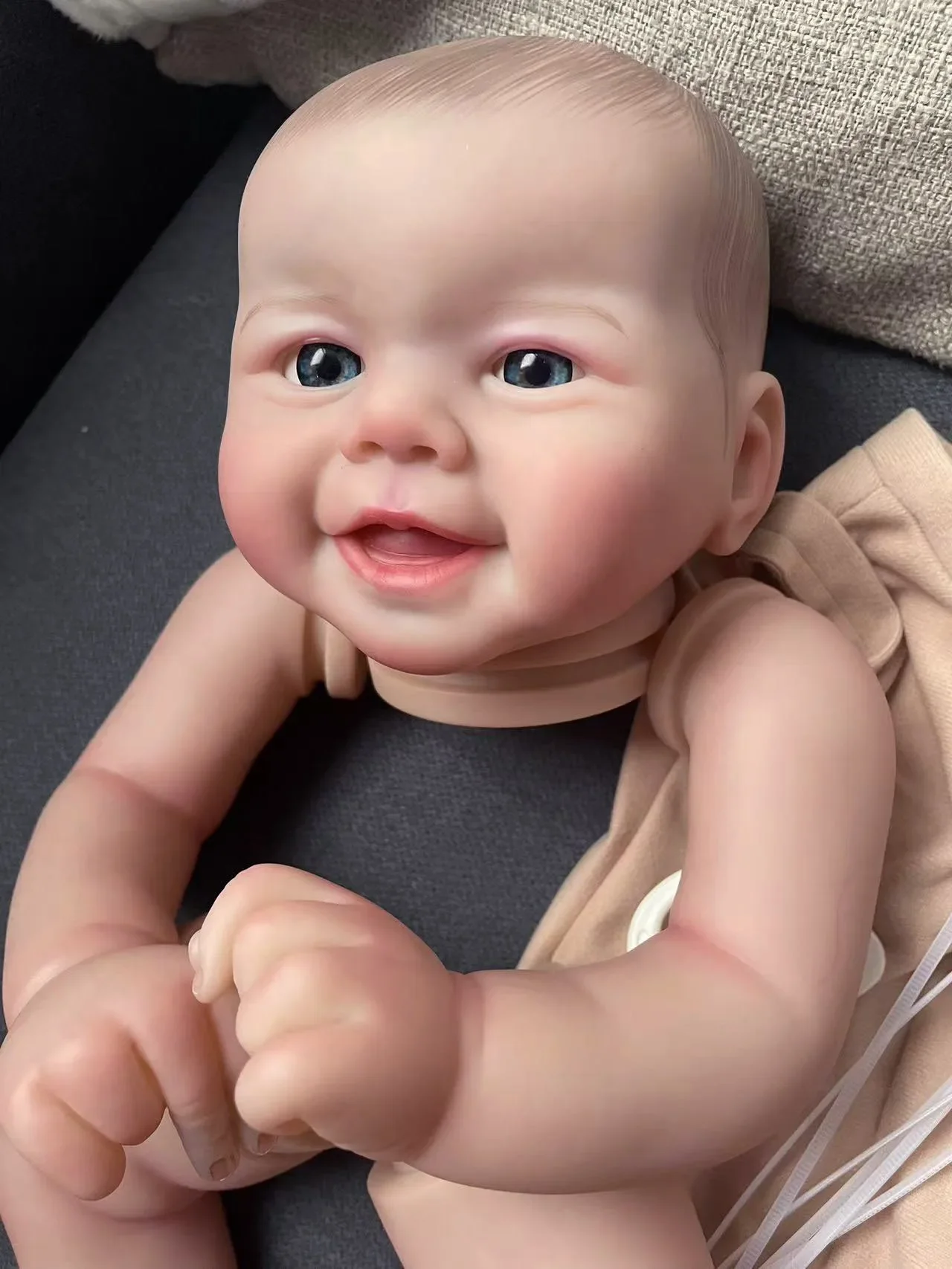 19inches Emmy Reborn Painted Doll Kits Soft Vinyl Reborn Baby Dolls Accessories DIY Realistic Toys DIY Reborn Dolls Kits