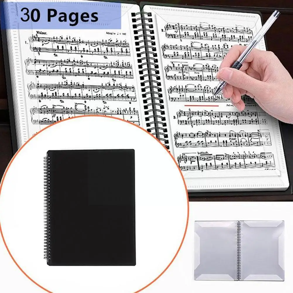 30 Pages Piano Score Folder A4 Size Music Score Paper Folder File