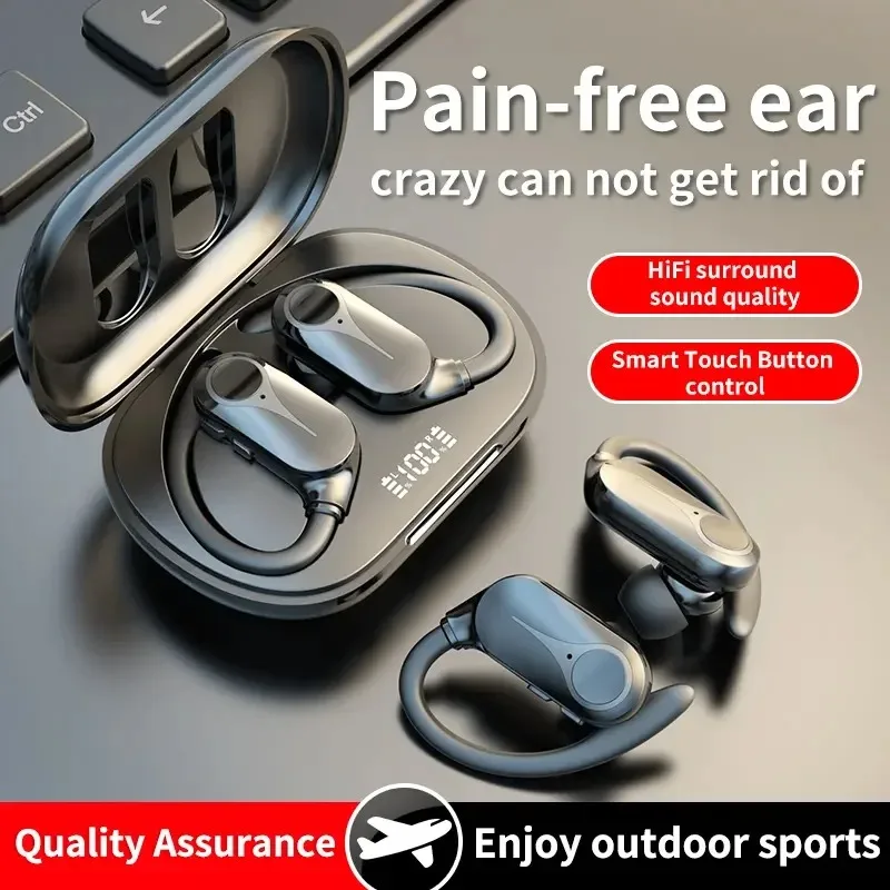 RD23 Open Ear TWS Wireless Headphones Stereo Running Air Conduction BT Earbuds High Quality Sports Earphones Ear Hook Headset