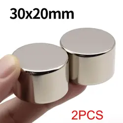 Super Strong Round Neodymium Magnet - 30x20mm (30x20 - 2pcs)