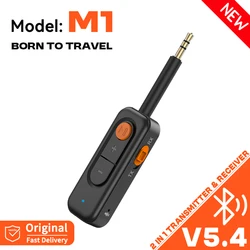 Wireless HiFi Stereo Bluetooth Audio Adapter with Mic for Versatile Connections (M1)