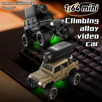 1:64 Mini RC Car 2.4G Veicolo di controllo remoto con telecamera WiFi APP Controllo ad alta velocità Regalo giocattolo per auto acrobatiche da corsa per bambini