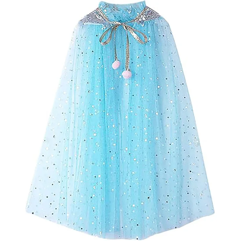 Frozen Elsa Anna Cloak Children's Princess Cloak Costume Girls Performance Prop