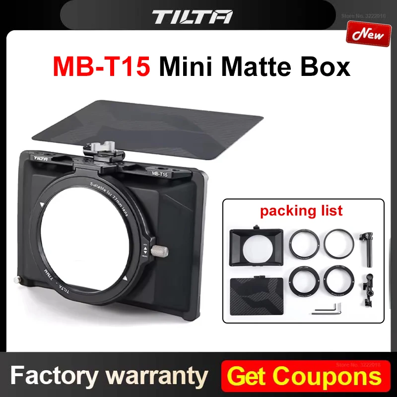 Tilta MB-T15 Mini Matte Box Lens Mount Accessories for DSLR