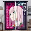 Kitchen Curtains for Bedroom Zero Two Halloween Decoration Elegant Room Curtains 2 Pieces Window Curtain Shades Partition Living 1