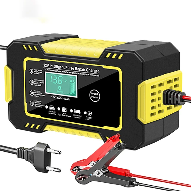 6a 12v Digital Car Battery Charger Fully Automatic Repair For Car Batery Charger 12v Baseus Fast Charging Car Charger