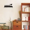 Karate Sparring Medal Hanger & Belt Rack -14.5 inches W/ 10 Hooks Metal Wall Art Coat Rack, Organizer, Storage Rack, 5