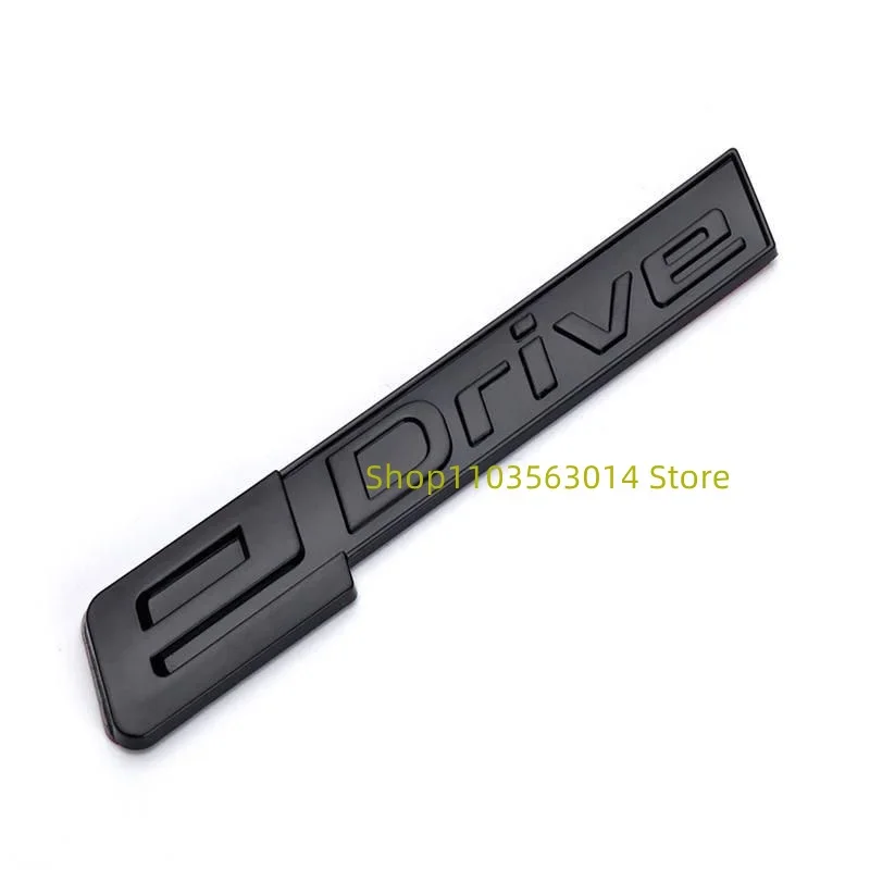 자동차 트렁크 펜더 크롬 배지 엠블럼 스티커, BMW EDrive 225xe i4 i3 i8 X3 X5 3 5 시리즈 i01 i12 i15 G30 G31 F30 G05