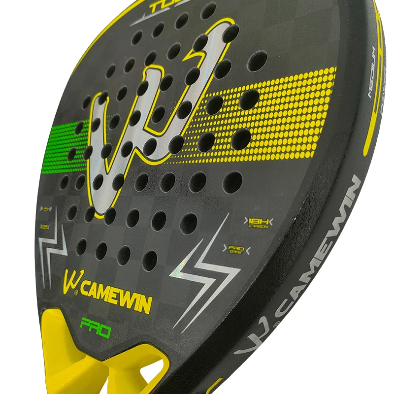 18K carbon fiber Padel racket Paddle racket EVA elastic memory foam core Lightweight tennis Carbon fiber padel padel racket
