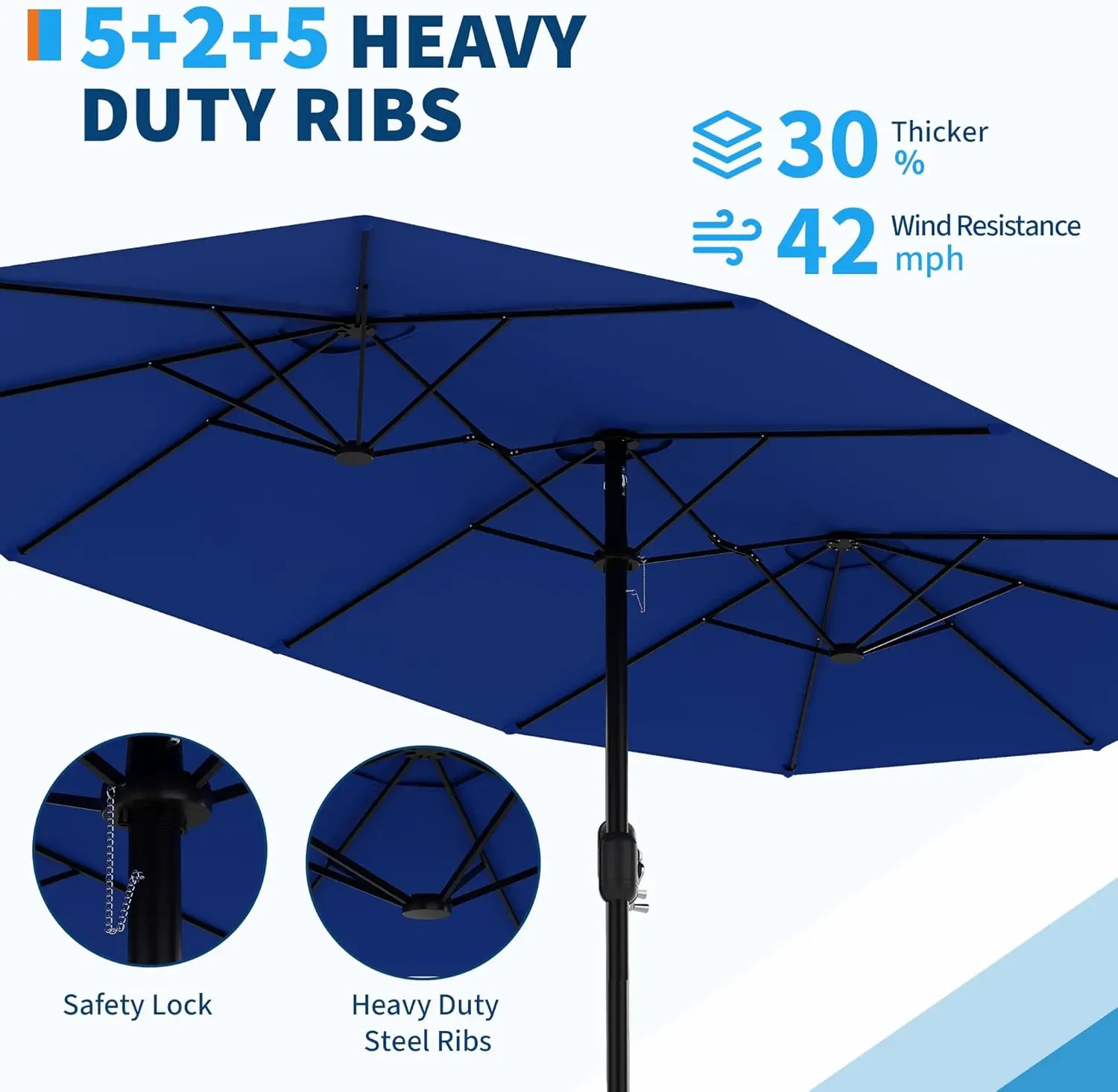 Double-Sided Outdoor Market Umbrella 5