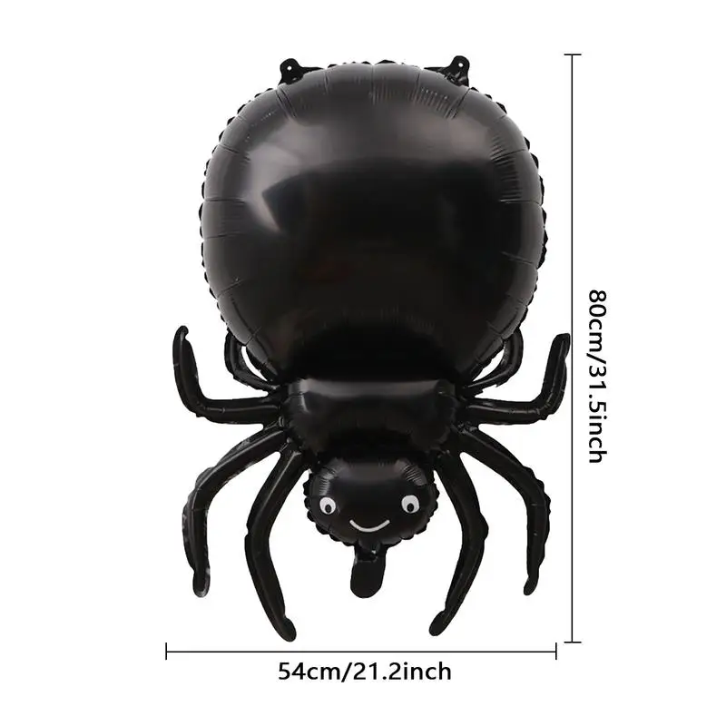 Spider Balloons 5PCS Spider Foil Balloons Halloween Decor For Spooky Party Birthday Day Of Death New Year Animal Shaped