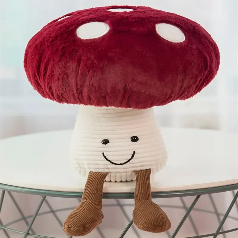 

45cm Creative Cute Small Mushroom Stuffed Plush Toys Kawaii Plant Vegetables Mushroom Soft Doll gift Car/Bed/Sofa Hold pillow