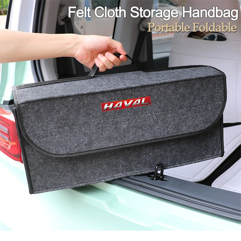 Car Felt Cloth Storage Bag Trunk Organizer Box Folding Tool Case For Haval  H6 H2 Jolion F7 H9 F7X Dargo H1 H2S M6 H3 H4 H5 H7 H8 - AliExpress