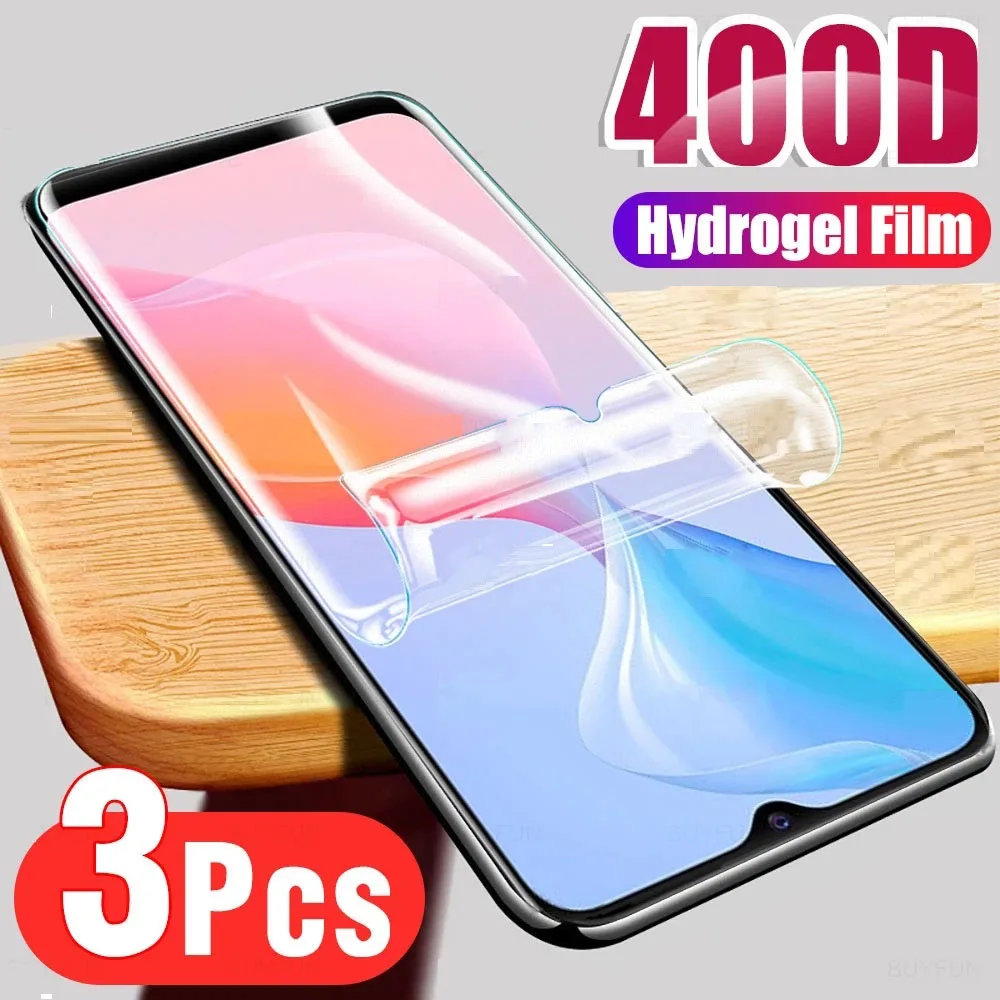 

3PCS Protection Film For Vivo Y20 Y70 Y50 Y30 Y73 Y52 Y72 5G Y31 Y51 Global Hydrogel Film Screen Protector Y 20 30 Cover Film