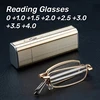 2024 Ultra Light HD Eyeglasses for Elderly Luxury Mini Folding Portable Reading Glasses Anti Blue Light Presbyopia Glasses 1