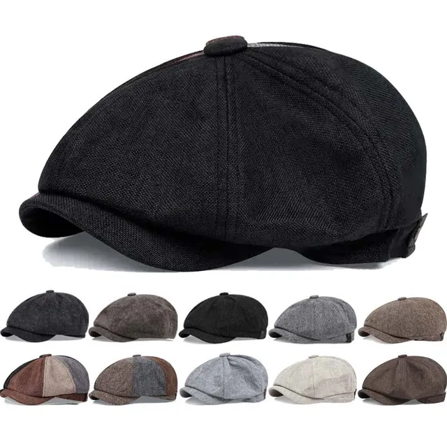 Men Casual Peaky Blinders hat Spring Autumn Retro Beret Hats Wild Casual Hats Unisex Wild Octagonal Cap girl Newsboy English hat