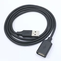 Premium USB 2.0 Male to Female Extension Data Cable - 1m (Black)