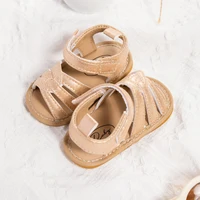 KIDSUN Baby Shoes Summer Outdoor Toddler Rubber Sole Leather Anti-slip Baby Sandals Infant Girl First Walkers Shoes Crib Shoes 5