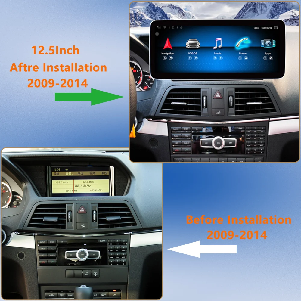 ޸  E     ī÷, ȵ̵ 12, W207, C207, A207, 2009, 2014, RHD, GPS ̼, Ƽ̵ ÷ ȭ