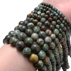 Natural Stone Beads Assortment for Jewelry Making and DIY Creations (African Turquoise)