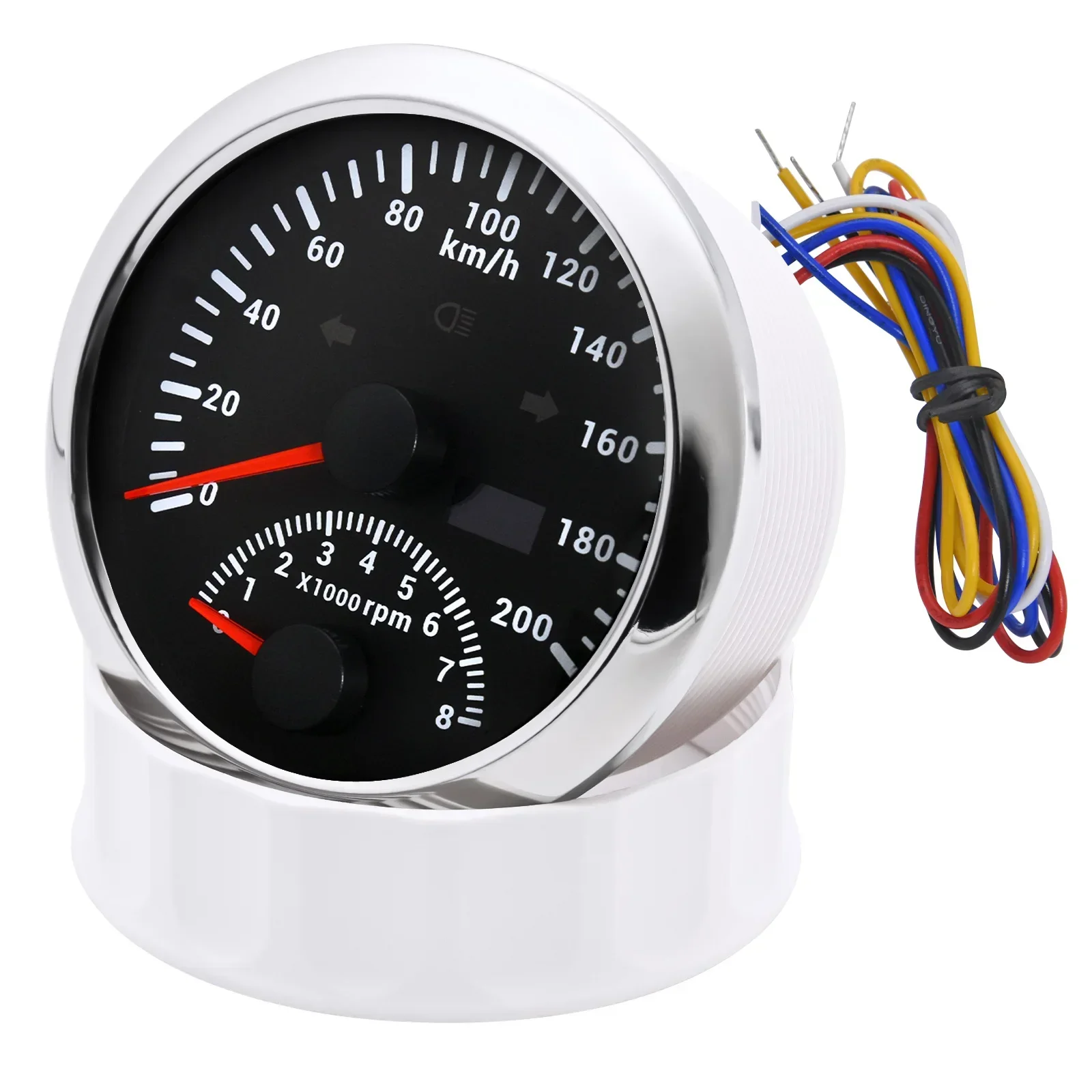 85mm GPS Speedometer With Tachometer 120KM/H 200KMH 120MPH For Car Truck Boat Sp