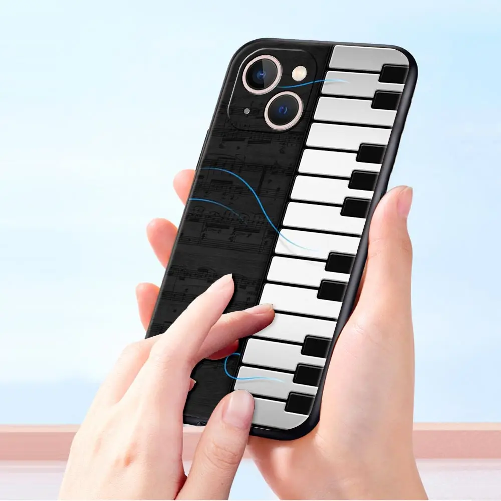Luxury Music Instrument Design Silicone Phone Case Cover