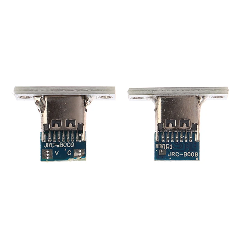 새로운 10개 USB 3.1 타입 C 소켓 고정 플레이트 타입-C USB 잭 3.1 타입-C 2핀 4핀 암 커넥터 잭 충전 포트