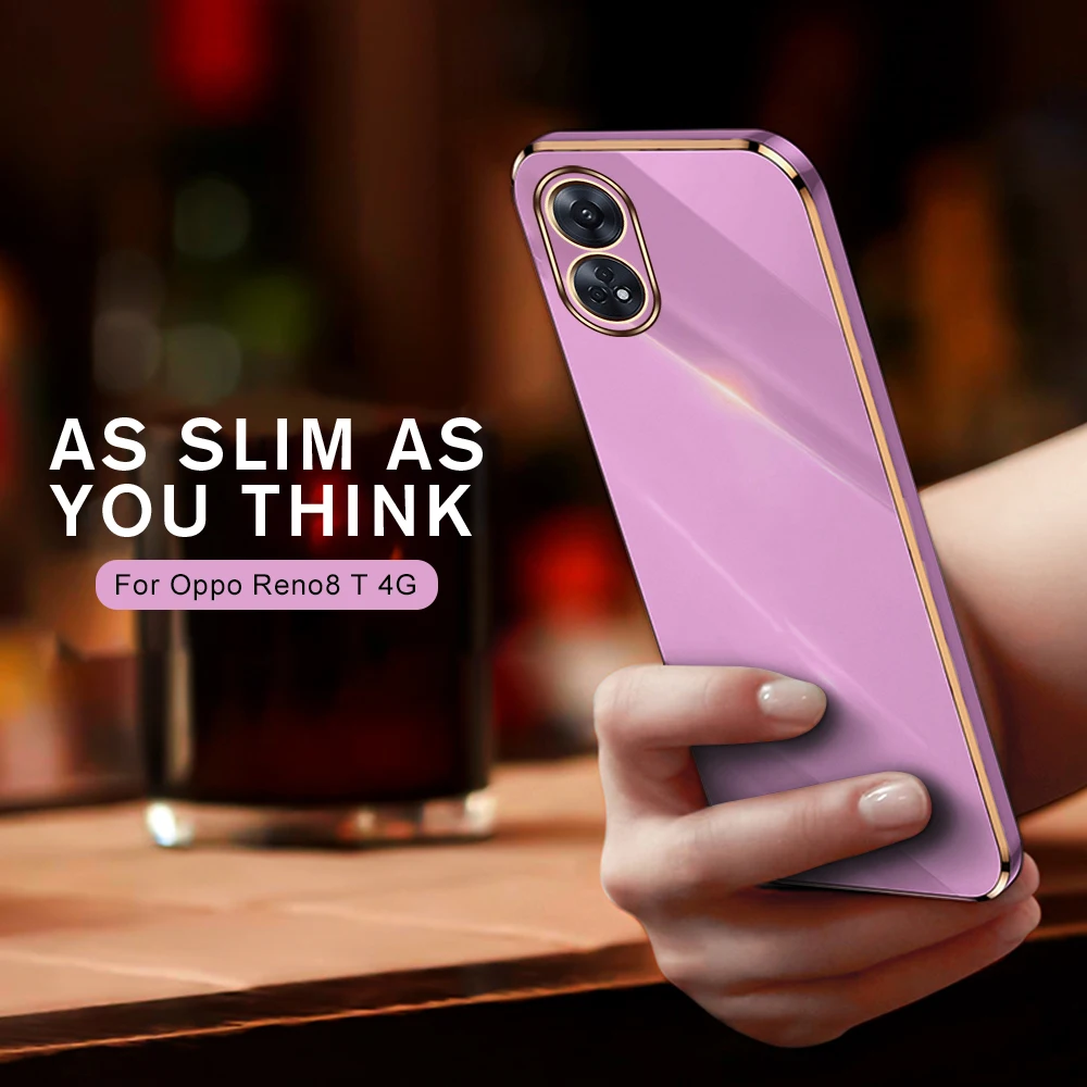 Case Cover Capas Camera Protect Shockproof Coque For Oppo Reno8 T 4G