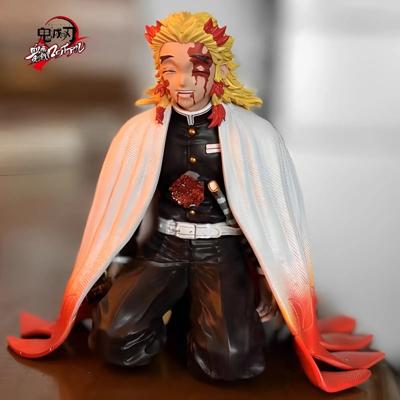 Hot 13cm Demon Slayer Rengoku Kyoujurou Anime Figures Kimetu No Yaiba Figurine Pvc Statue Model Toys Doll Collectible Gifts