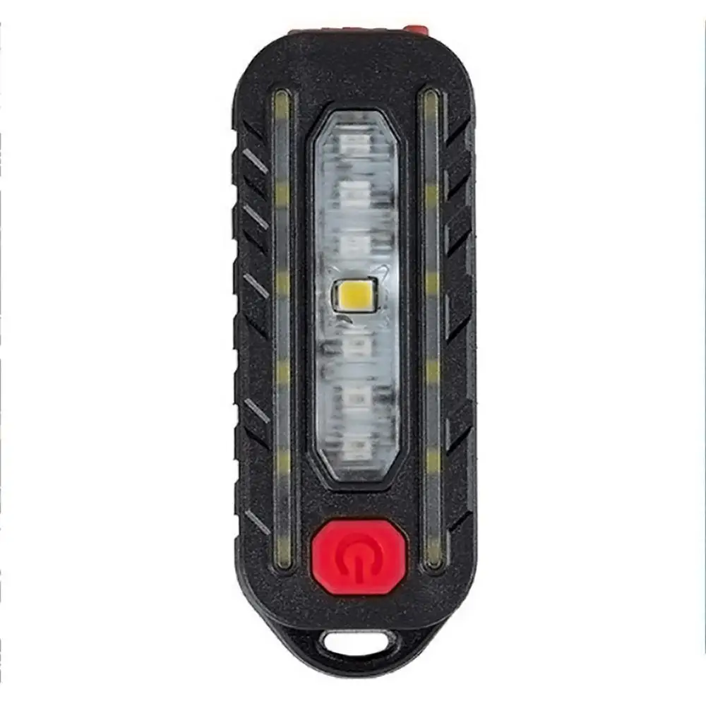 미니 LED 손전등 USB 충전식 자전거 조명, 휴대용 포켓 손전등 키체인 램프, 미등 플래시, 1 개, 2 개, 3 개
