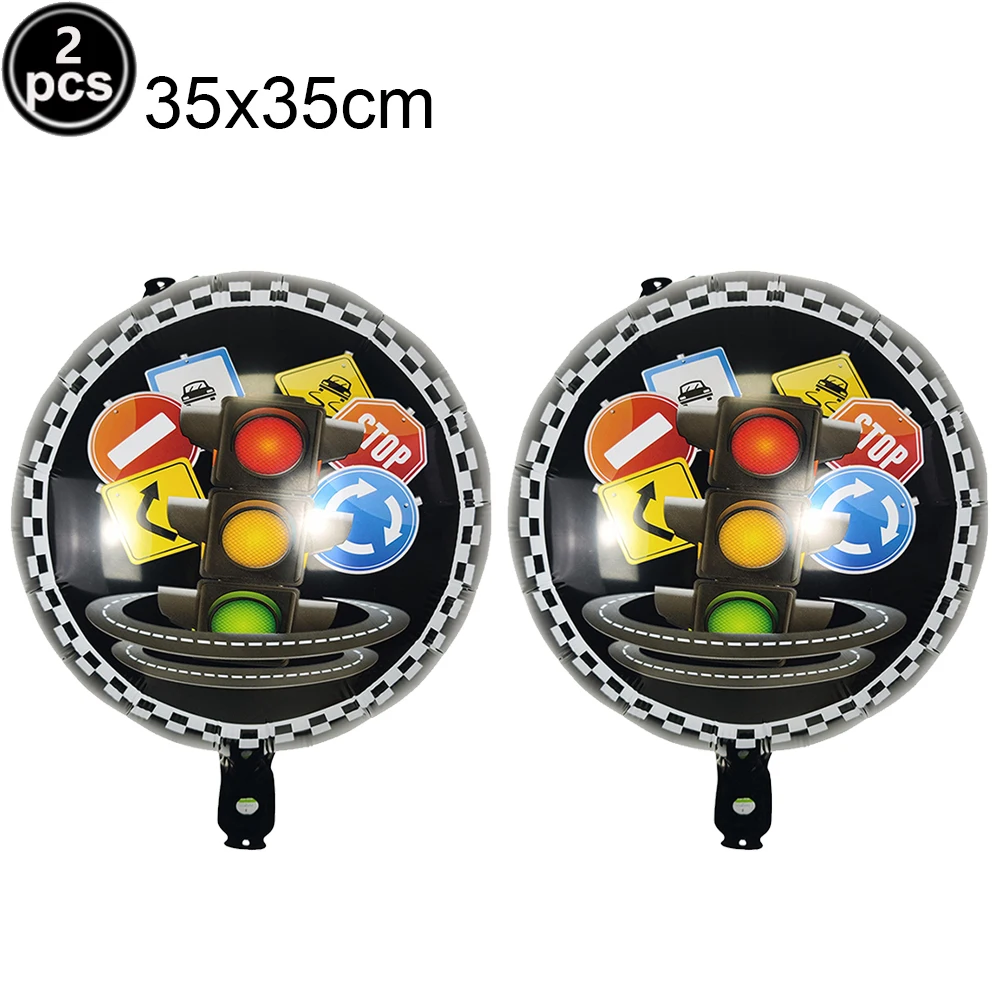 Racing Party Traffic Light Balloons - Aluminum Film Decorations