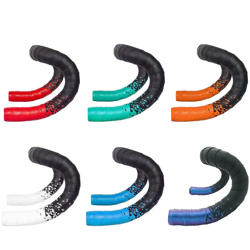 Road Bicycle Handlebar Tape Colorful Gradient EVA/PU Soft Anti-Vibration Bike Tapes Bike Accessories bike handlebar tape