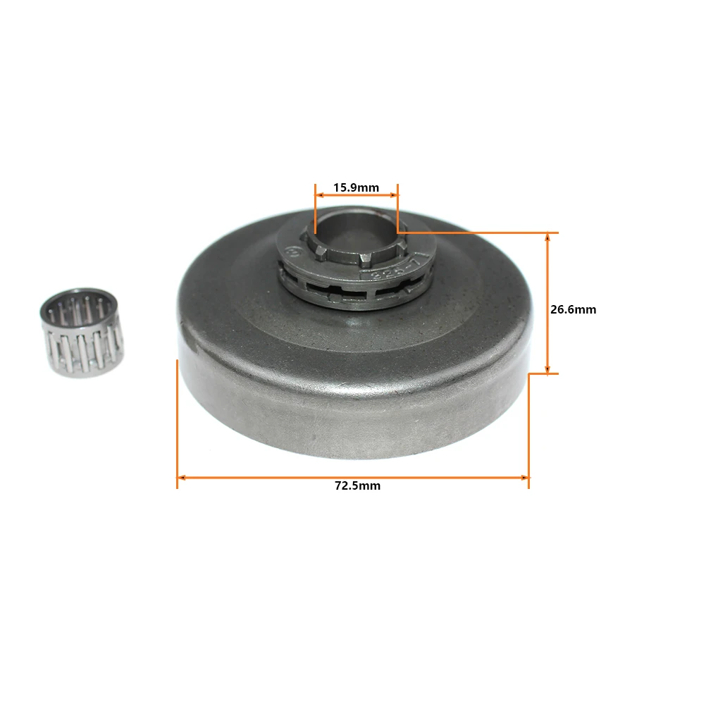 0.325 7 Splines For Jonsered 490 590 Partner 400 48 P48 49 P49 P499 P500 P540 P545 P5000 P5100 503745401 503646604 503646601 needle bushing bearing for partner 540 k540 p500 p540 p5000 p5500 p5500h chainsaw 503253401 505302355