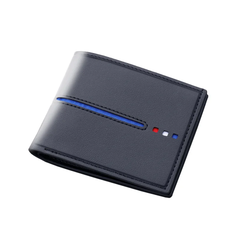 

Business Male Clutch Bag Fashion Casual Men Wallet Money Clip Short Leather Coin Purse Passport Credit Card Holder Phone Pocket