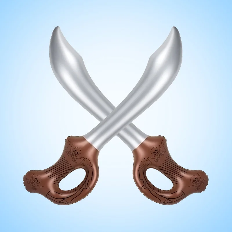 Party Inflatable Pirate Swords Knife Children's Inflatable Sword Role Game Toy Cosplay Stage Weapon Props Stage Toys 5