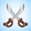 Party Inflatable Pirate Swords Knife Children's Inflatable Sword Role Game Toy Cosplay Stage Weapon Props Stage Toys 5