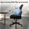 Office Computer Desk Chair, Ergonomic Mesh Rolling Work Chairs, Executive Task Chairs with Adjustable Lumbar Support Flip-up 5