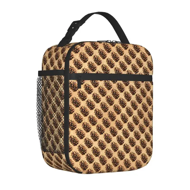 Pine Cones Lunch Bag Vintage Print Fashion Lunch Box For Child Travel  Convenient Cooler Bag Print Thermal Tote Handbags - AliExpress