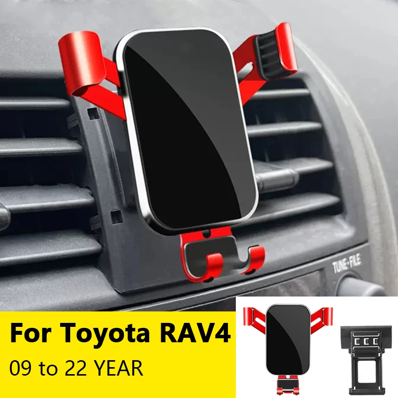 

For Car Cell Phone Holder Air Vent Mount GPS Gravity Navigation Accessories for Toyota RAV4/Wildlander 2009 to 2022YEAR