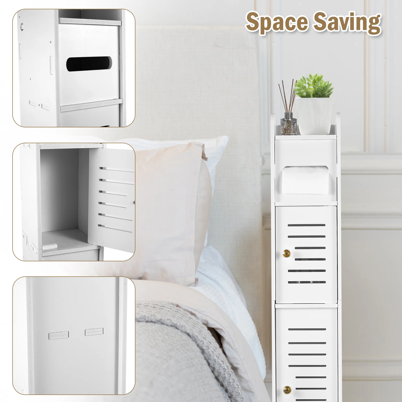 3-Tier Bathroom Storage Cabinet 3