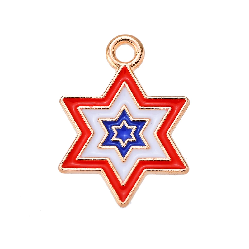 21 Stile USA Unabhängigkeit stag Flagge Legierung Anhänger Charme für Schmuck machen DIY Frauen Ohrringe Armband Zubehör Party Geschenke – Detail 18